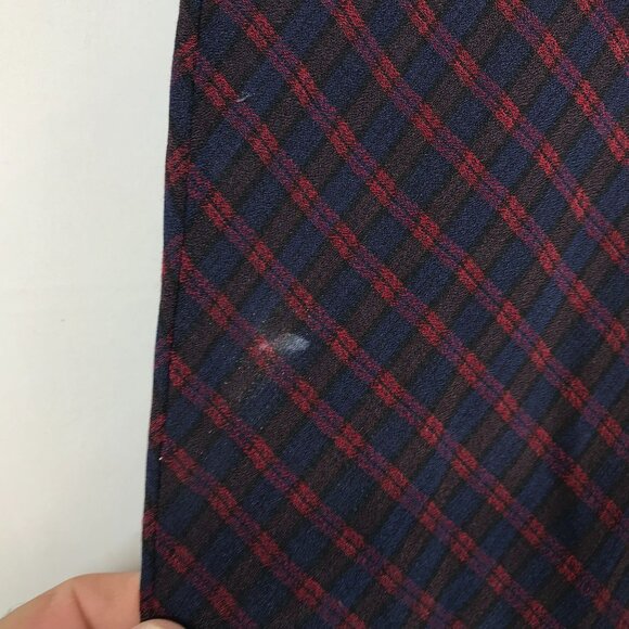 AEROPOSTALE - WOMEN'S 6 - NAVY & RED POLYESTER BLEND A-LINE MAXI SKIRT Y2K 90'S - Picture 7 of 8